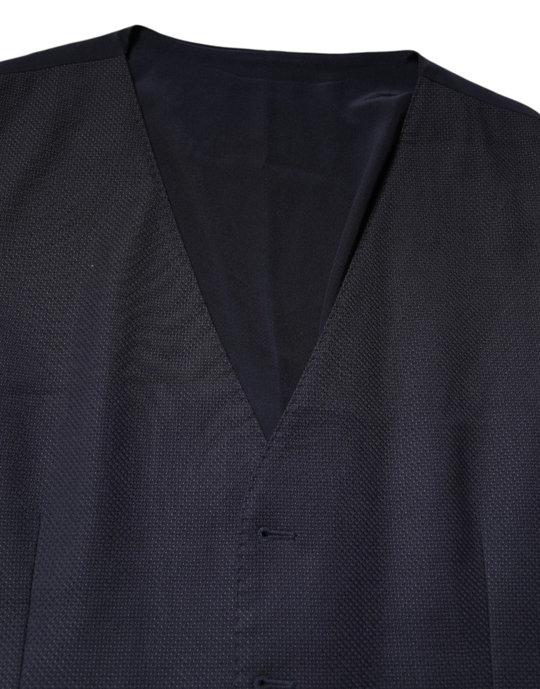 Dolce & Gabbana Black Wool Waistcoat Dress Formal Vest - RIMODA