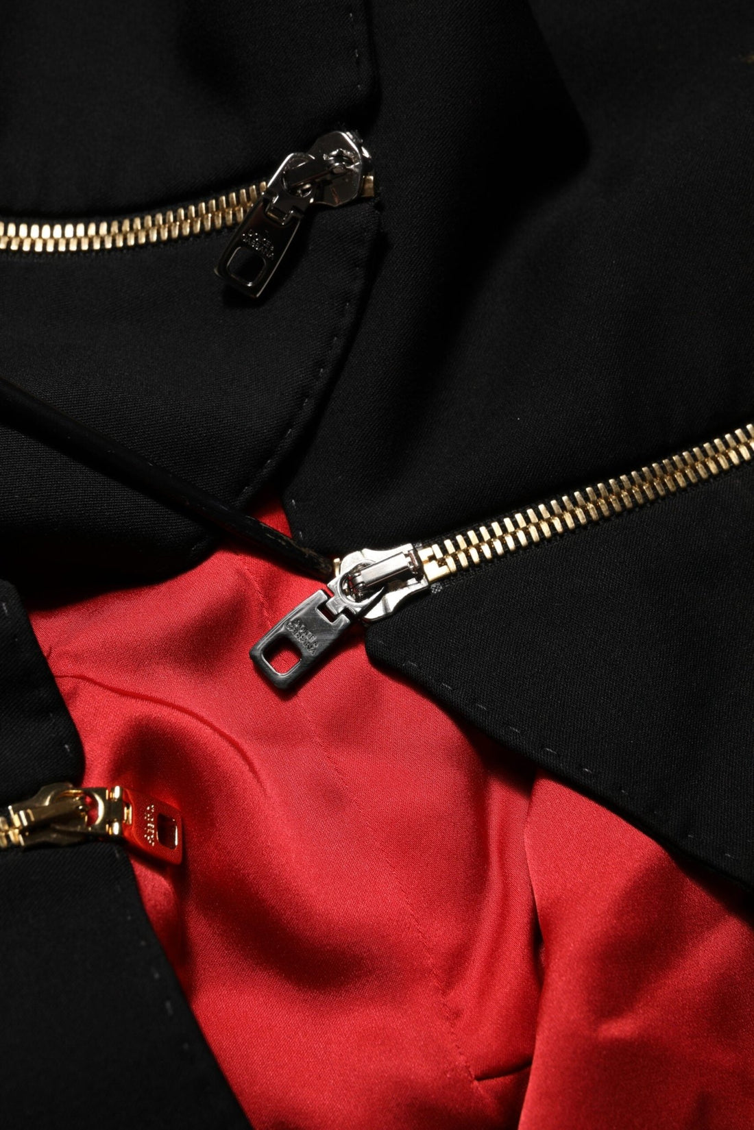 Dolce & Gabbana Black Wool Zipper Detailing Blazer Jacket - RIMODA