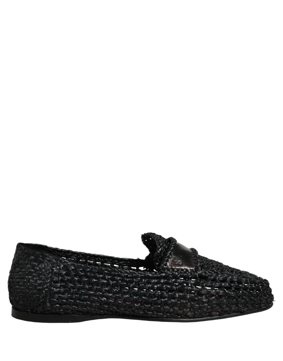 Dolce & Gabbana Black Woven Leather Slip On Loafers Men Shoes - RIMODA