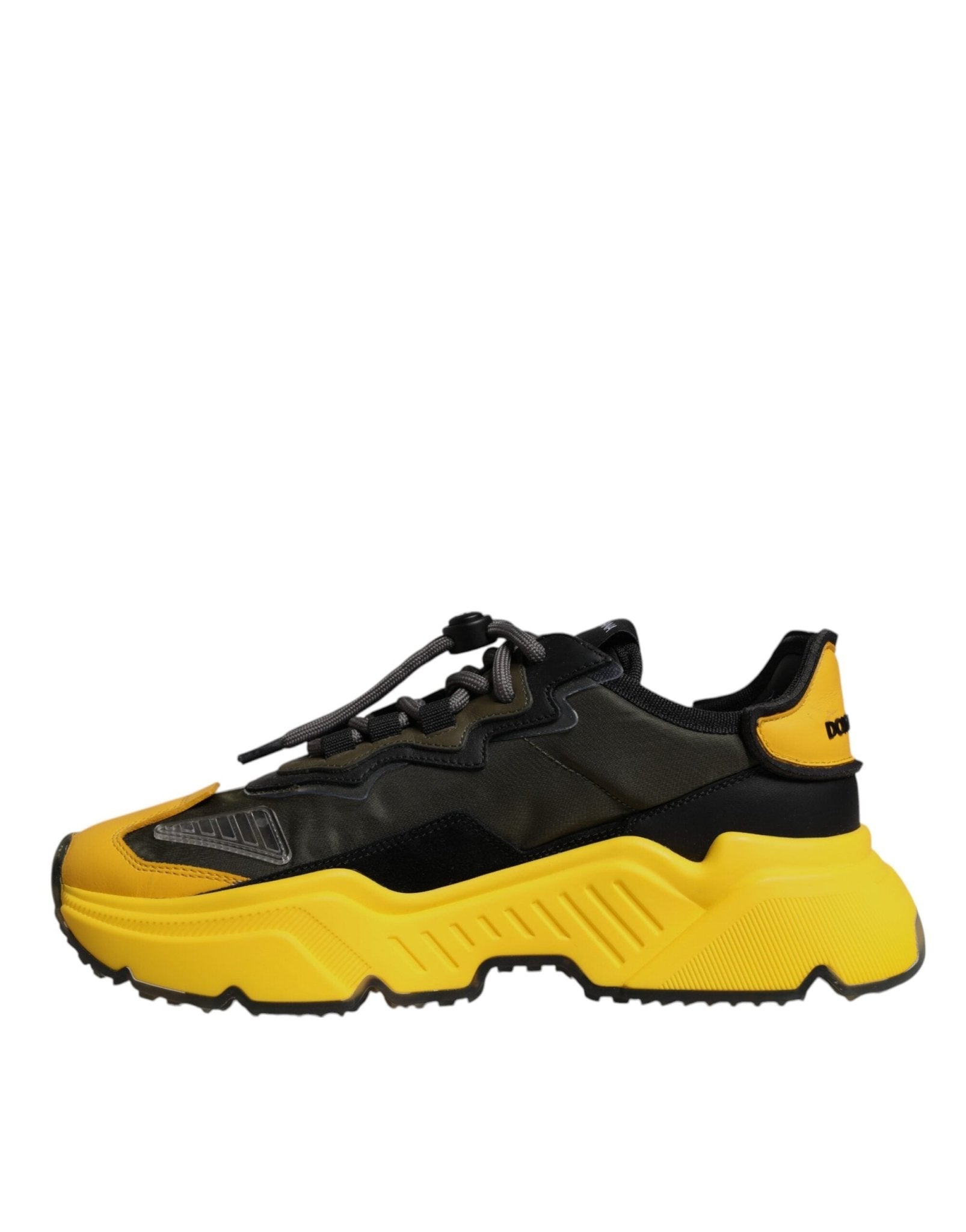 Dolce & Gabbana Black Yellow Daymaster Low Top Sneakers Shoes - RIMODA