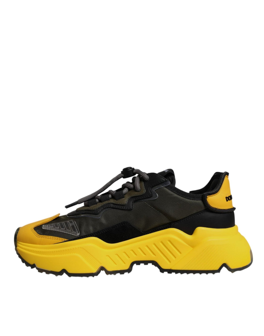 Dolce & Gabbana Black Yellow Daymaster Low Top Sneakers Shoes - RIMODA