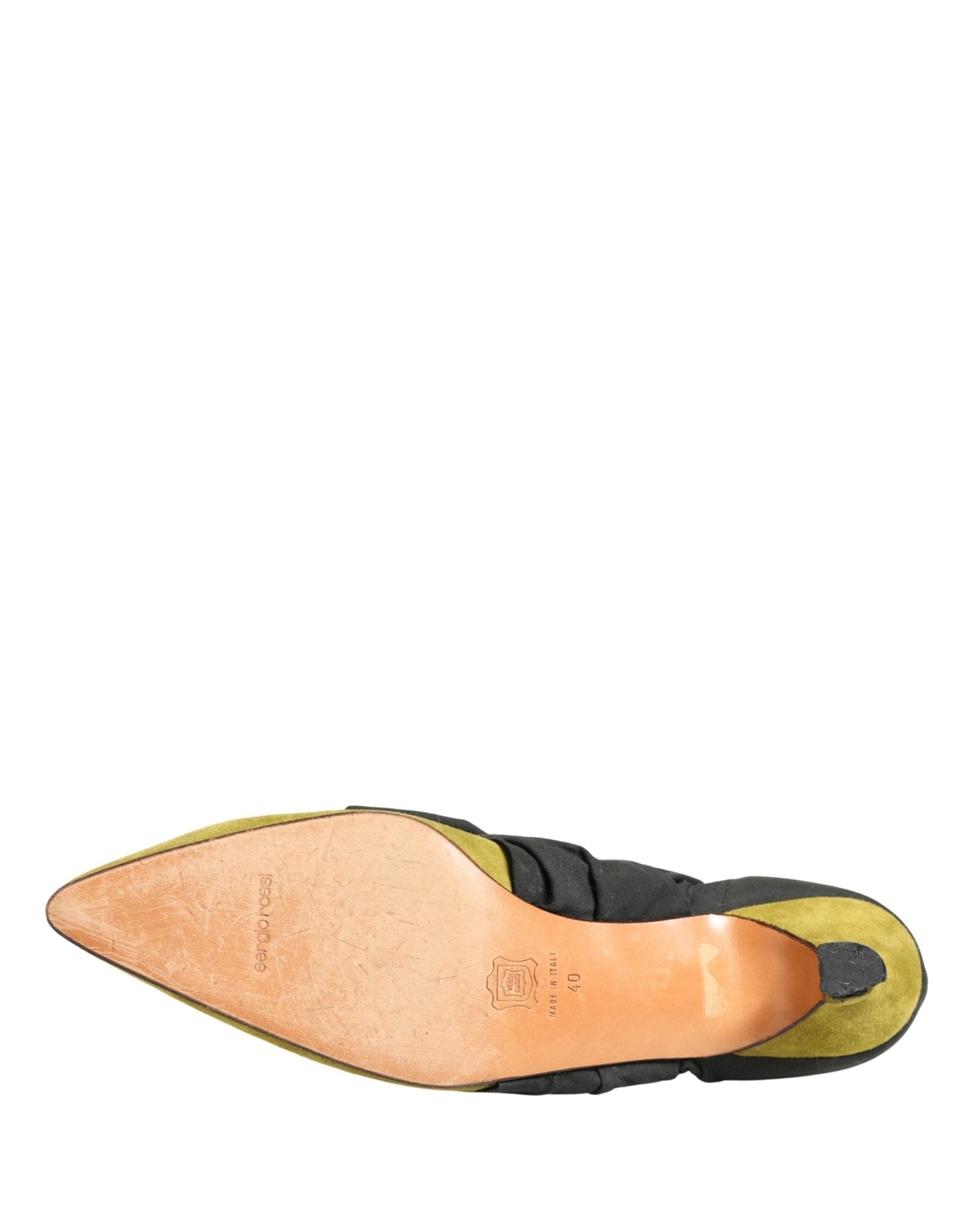 Dolce & Gabbana Black Yellow Suede Boots Shoes - RIMODA