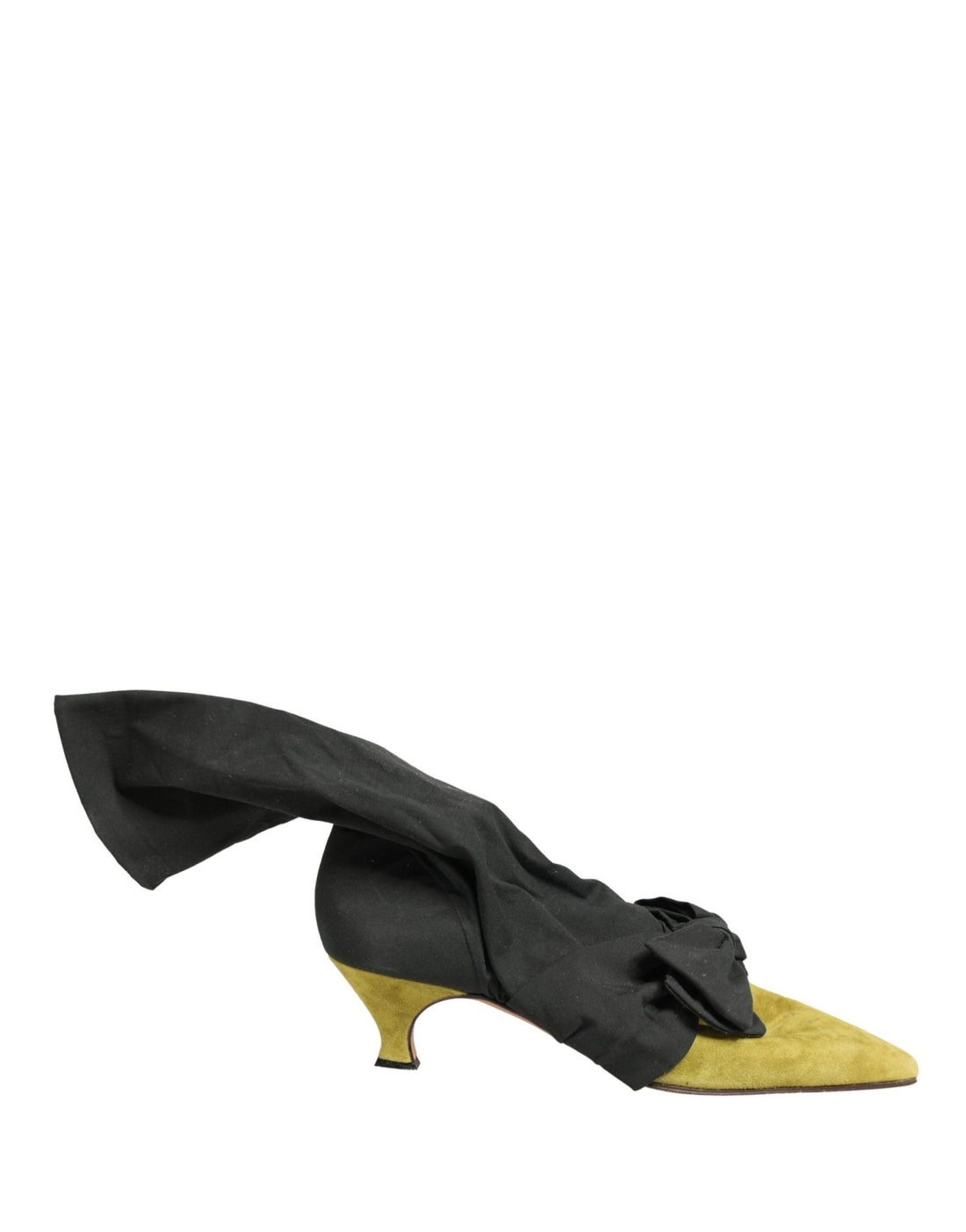 Dolce & Gabbana Black Yellow Suede Boots Shoes - RIMODA