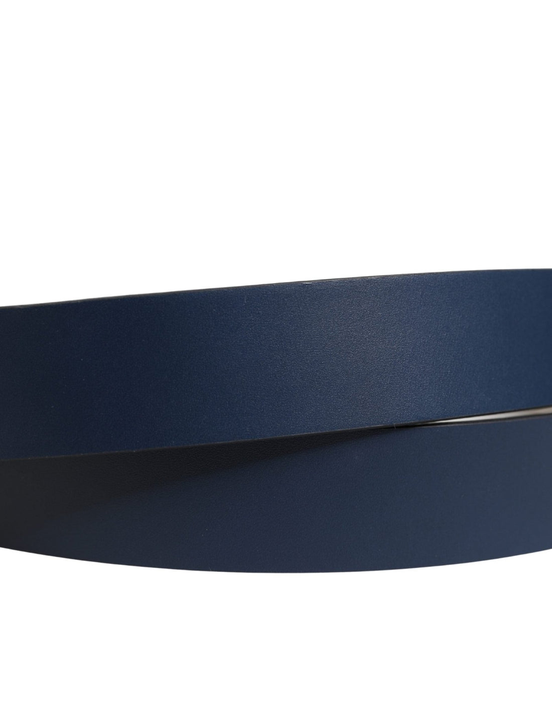 Dolce & Gabbana Blue Calf Leather Logo Metal Buckle Belt - RIMODA