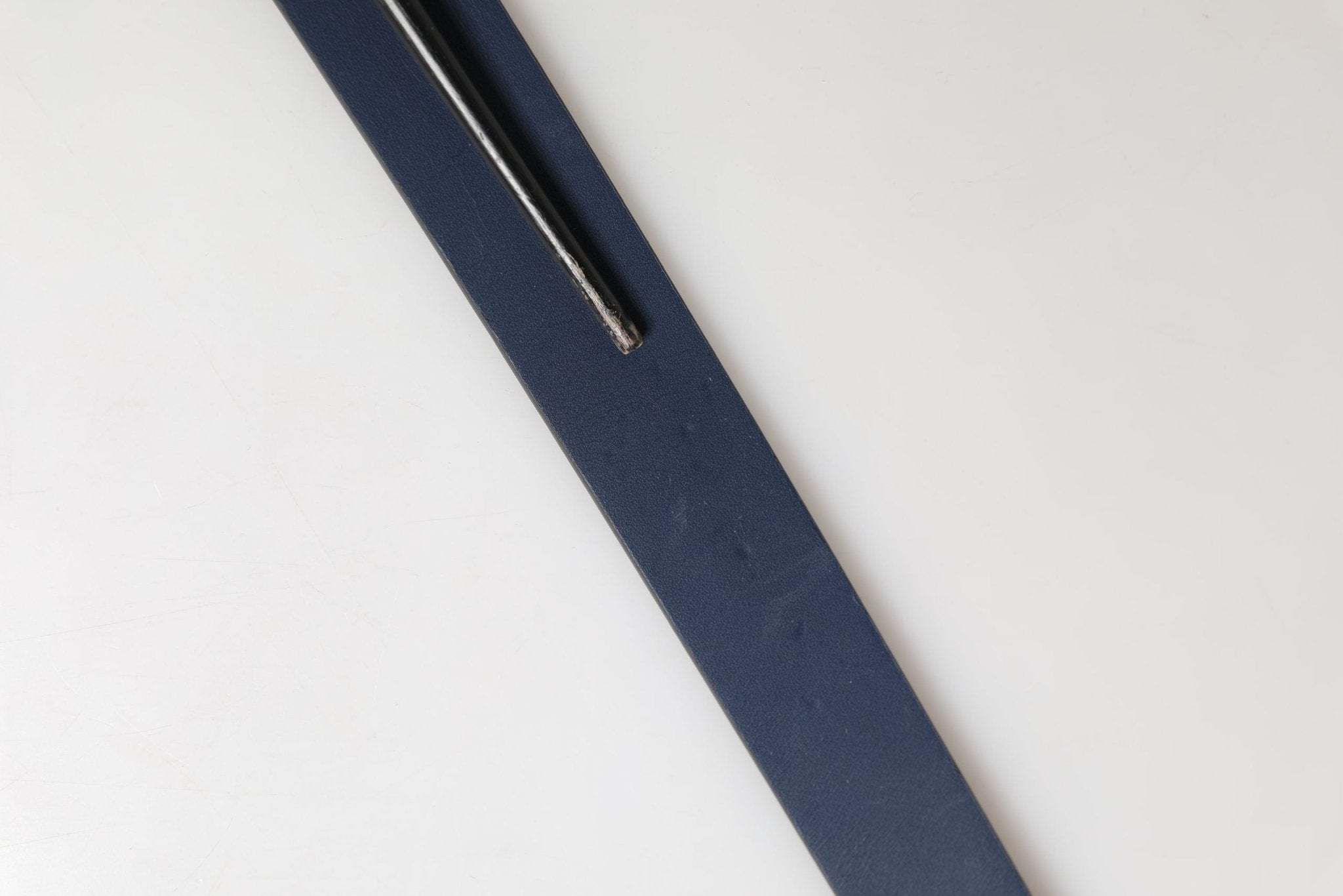 Dolce & Gabbana Blue Calf Leather Logo Metal Buckle Belt - RIMODA