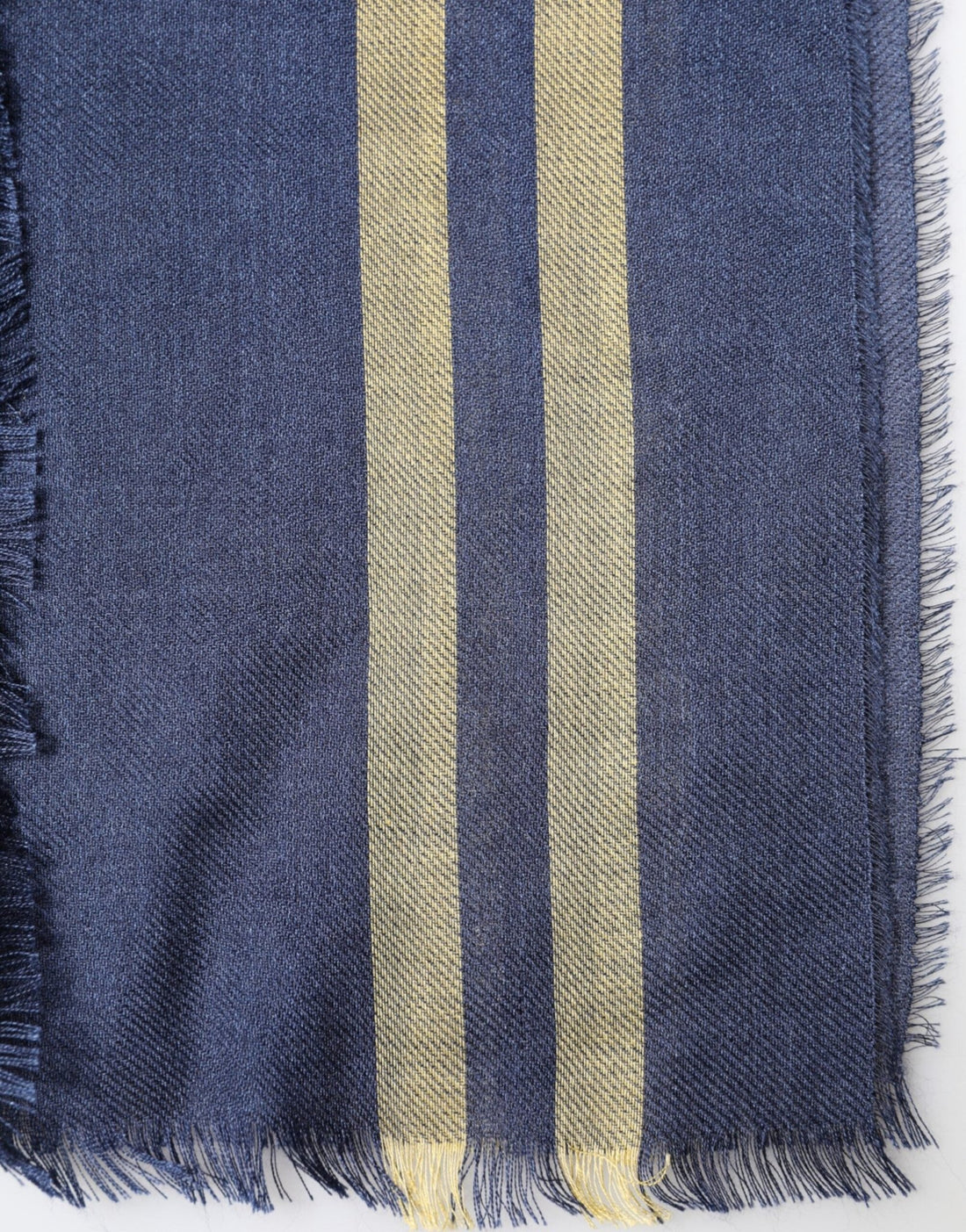 Dolce & Gabbana Blue Cashmere Neck Wrap Shawl Fringes Scarf - RIMODA