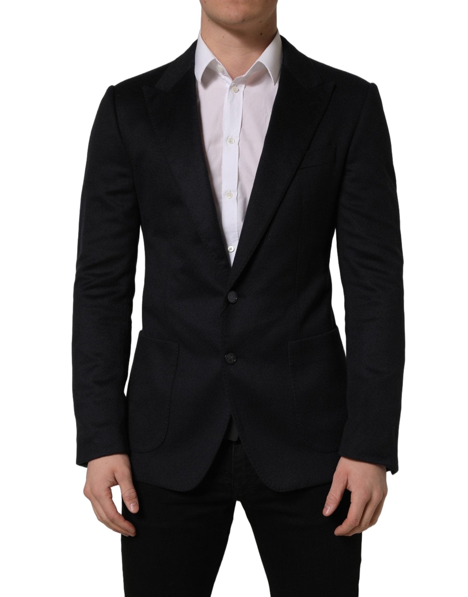 Dolce & Gabbana Blue Cashmere Single Breasted Blazer Jacket - RIMODA