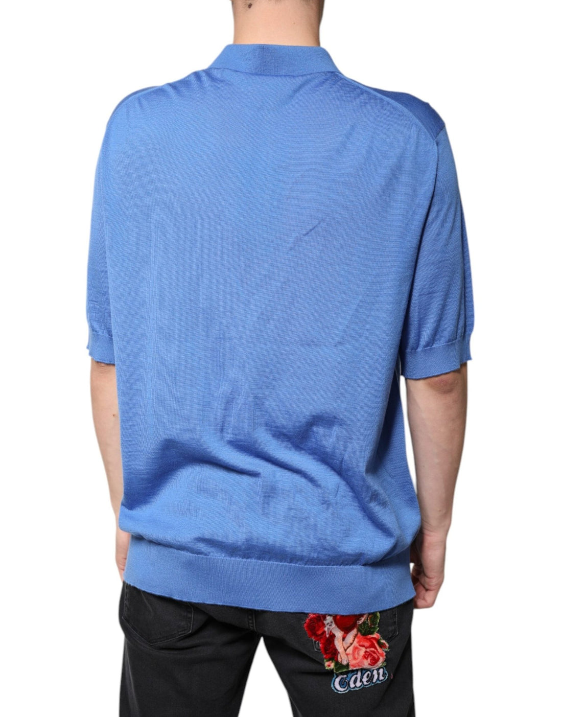 Dolce & Gabbana Blue Collared Short Sleeves Polo T-shirt - RIMODA