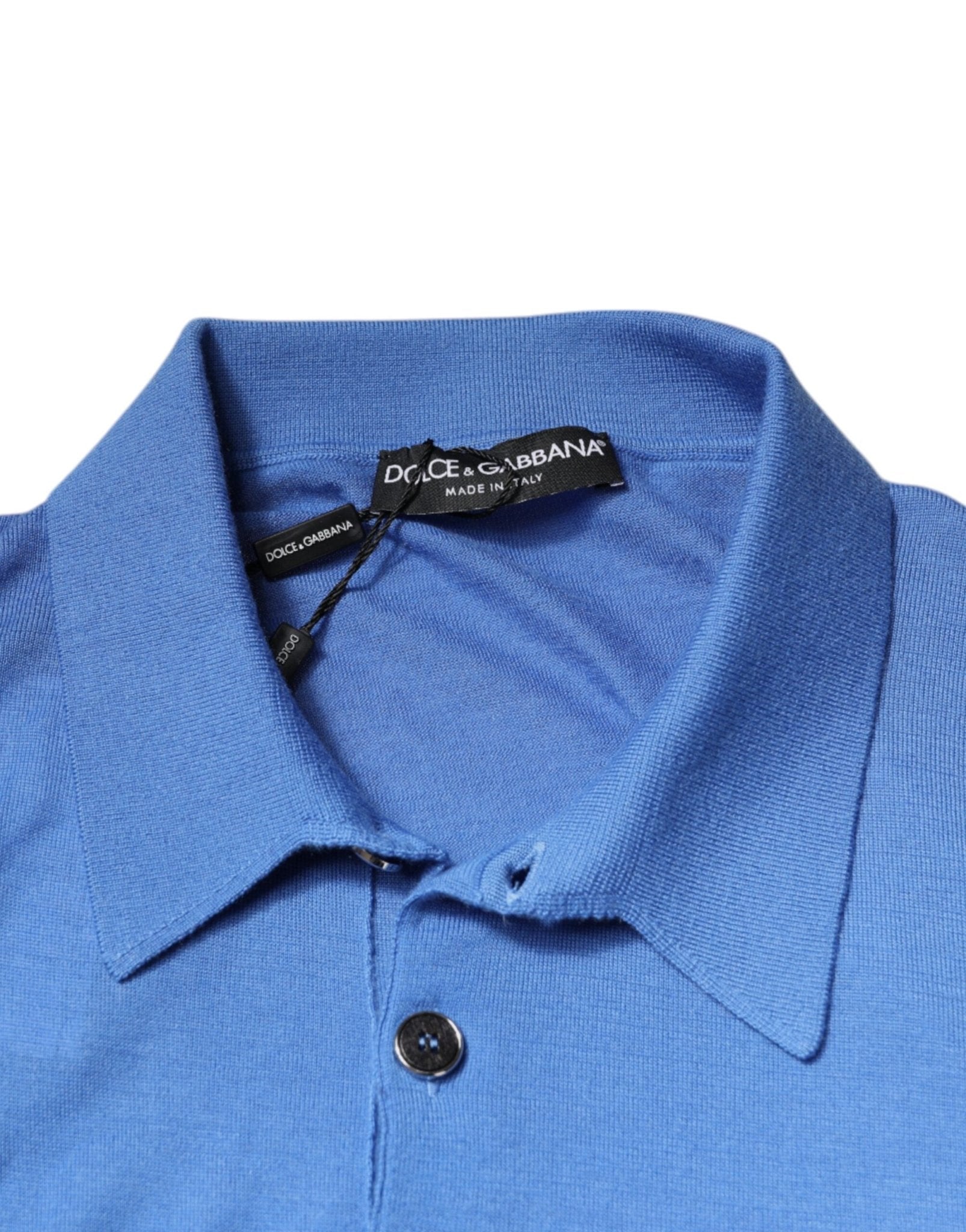 Dolce & Gabbana Blue Collared Short Sleeves Polo T-shirt - RIMODA