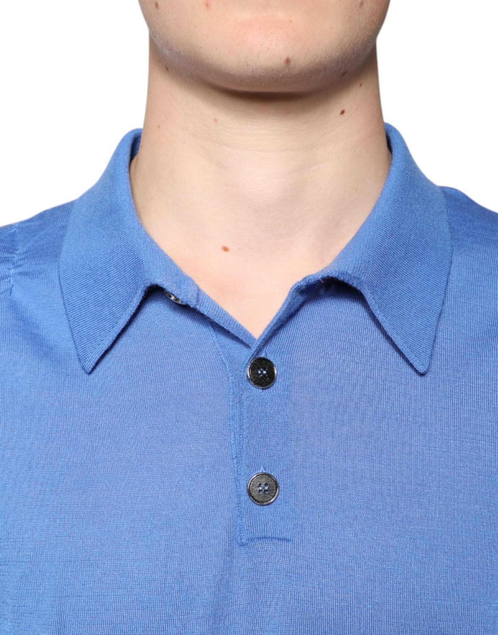 Dolce & Gabbana Blue Collared Short Sleeves Polo T-shirt - RIMODA