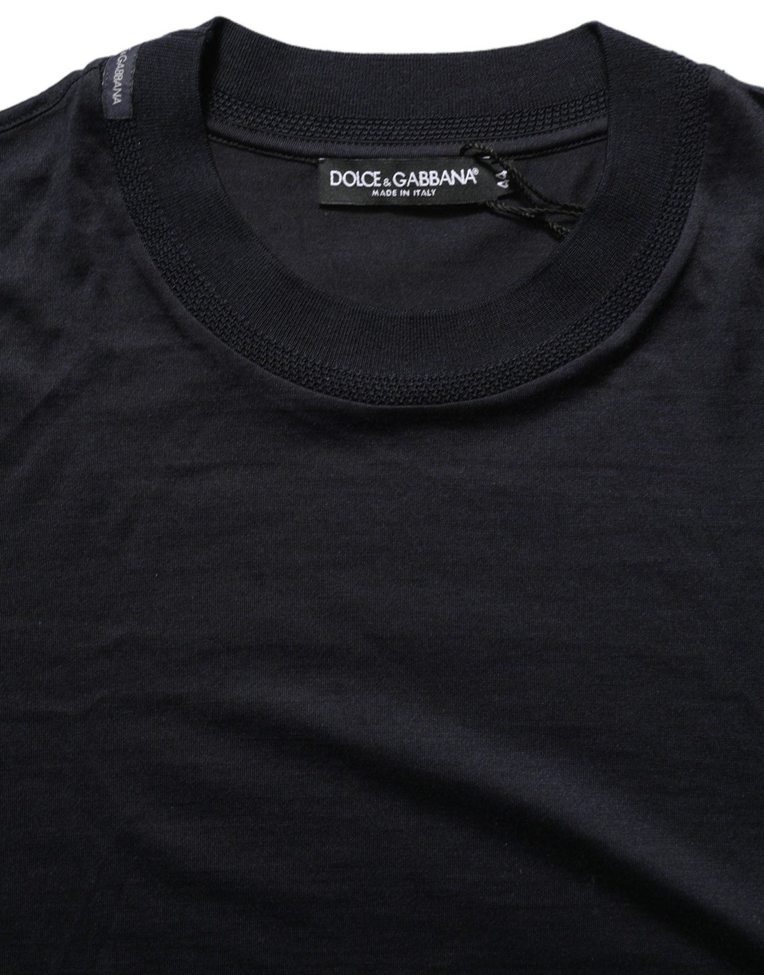 Dolce & Gabbana Blue Cotton Crew Neck Short Sleeve T-shirt - RIMODA