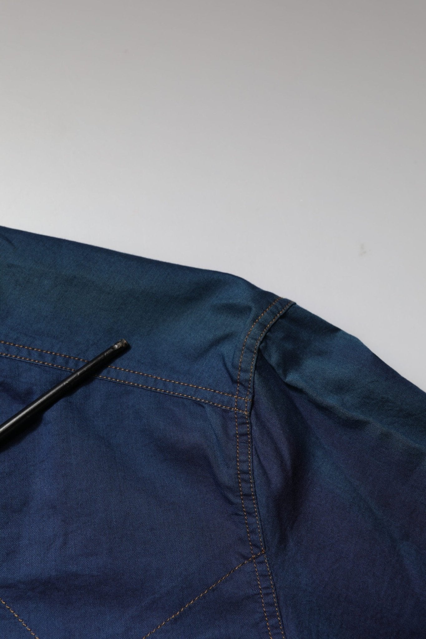 Dolce & Gabbana Blue Cotton GOLD Long Sleeves Casual Shirt - RIMODA