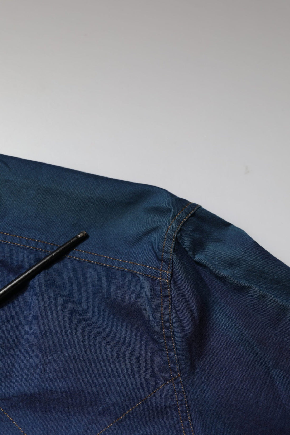 Dolce & Gabbana Blue Cotton GOLD Long Sleeves Casual Shirt - RIMODA