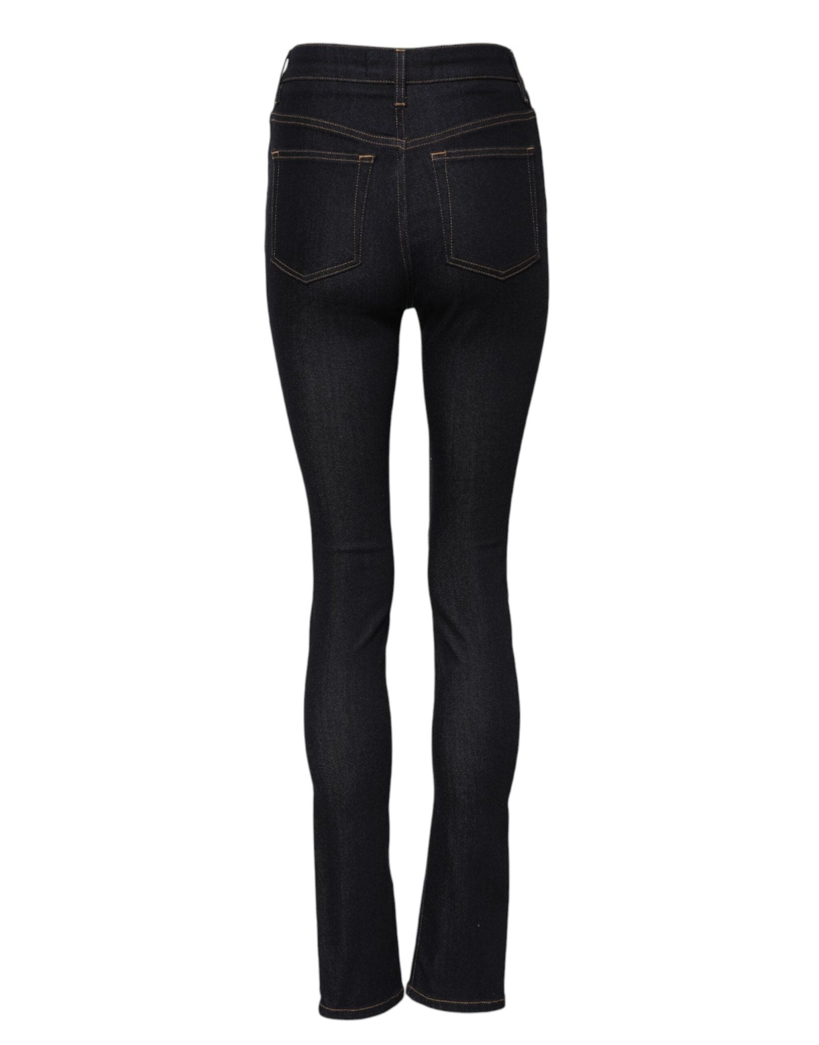 Dolce & Gabbana Blue Cotton High Waist Skinny Denim Jeans - RIMODA