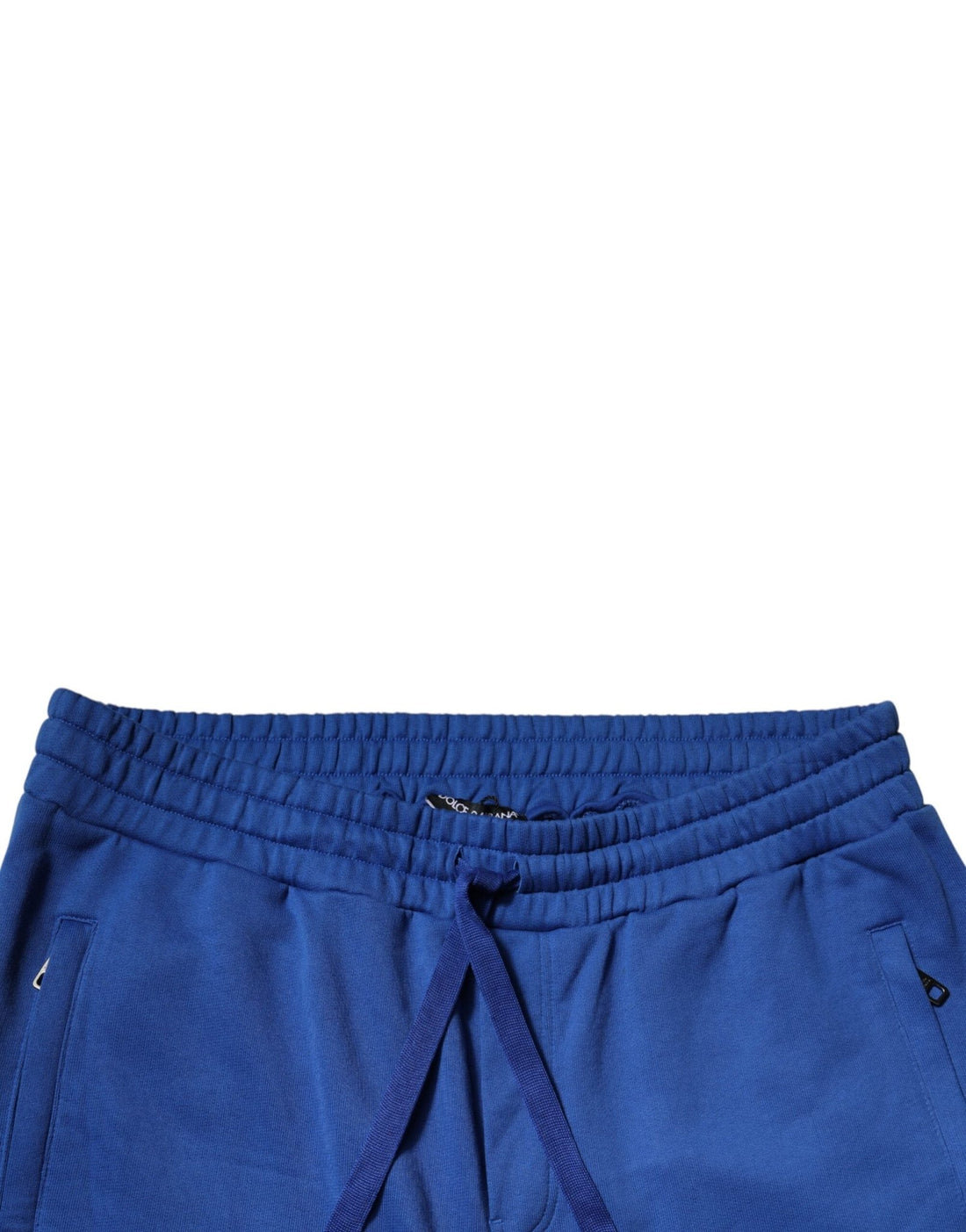 Dolce & Gabbana Blue Cotton Jogger Mid Waist Pants - RIMODA