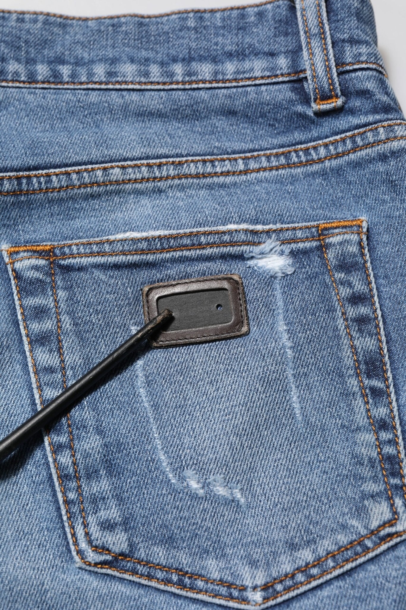 Dolce & Gabbana Blue Cotton Logo Plaque COMFORT Denim Jeans - RIMODA