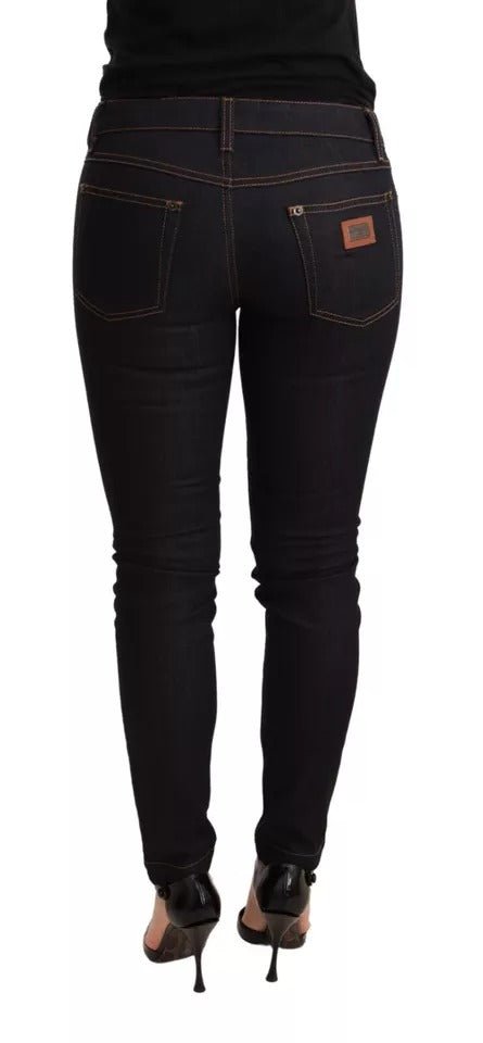 Dolce & Gabbana Blue Cotton Stretch Slim Fit Denim Jeans - RIMODA