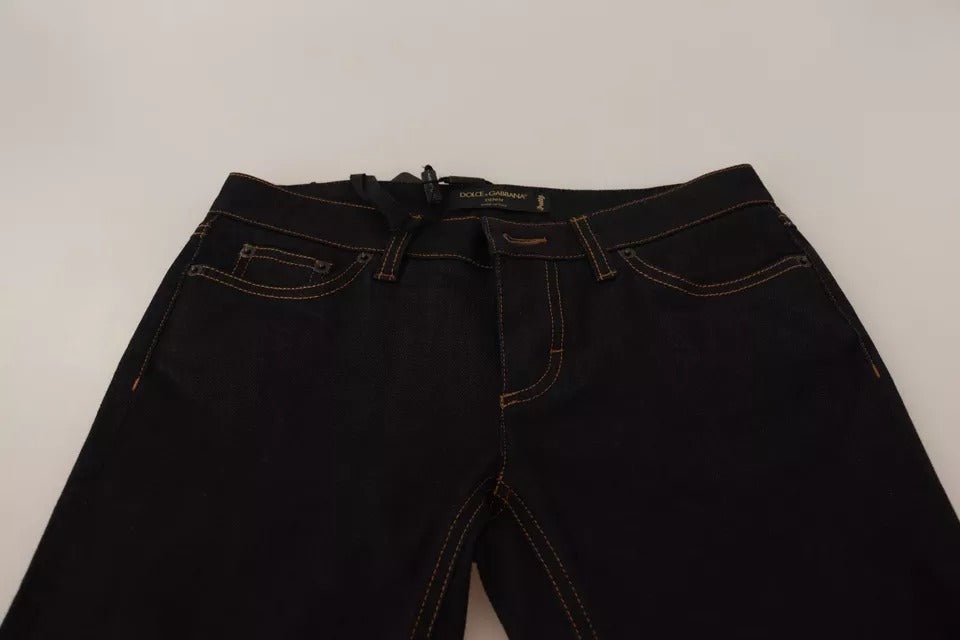 Dolce & Gabbana Blue Cotton Stretch Slim Fit Denim Jeans - RIMODA