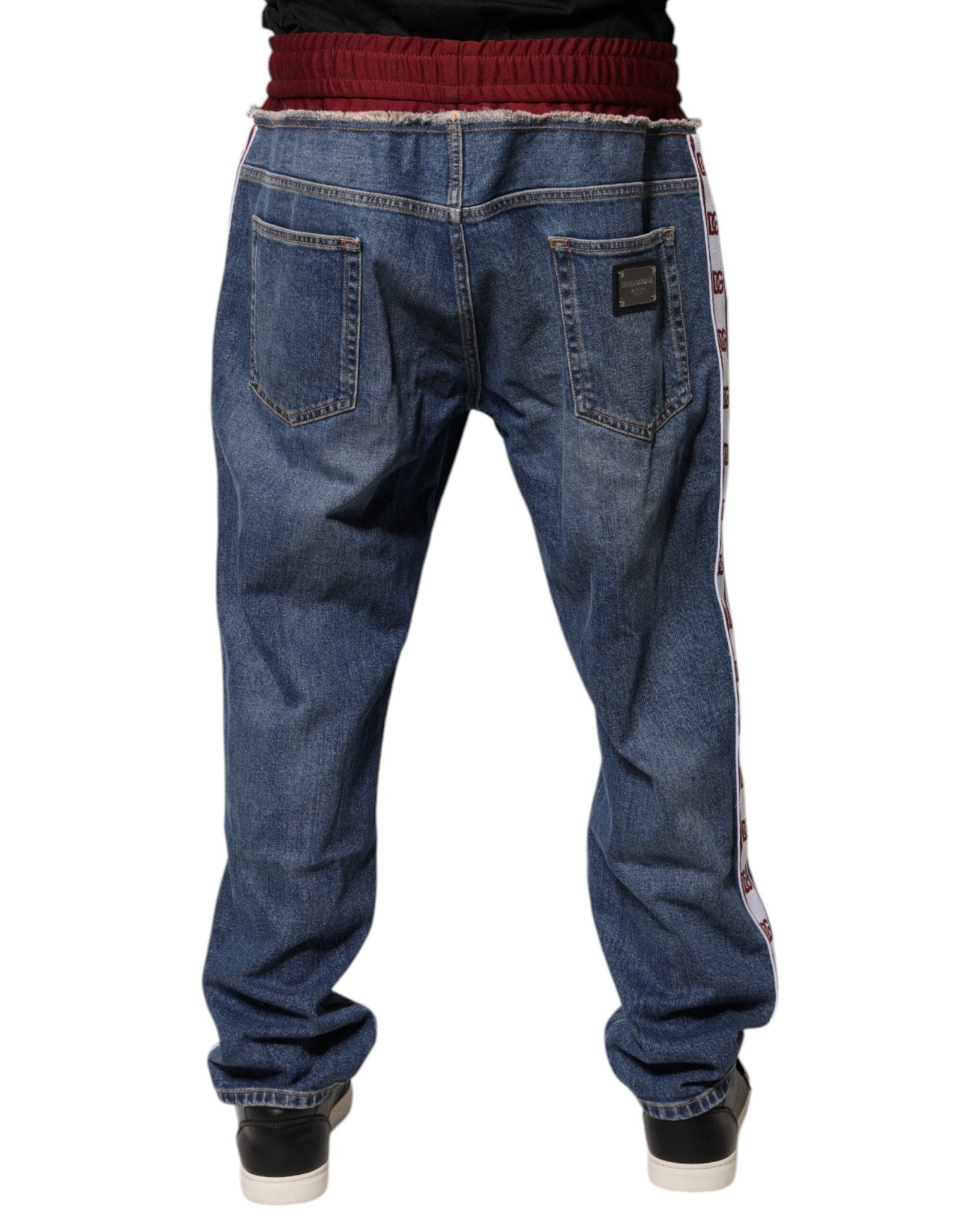 Dolce & Gabbana Blue Cotton Stretch Straight Denim Jeans - RIMODA