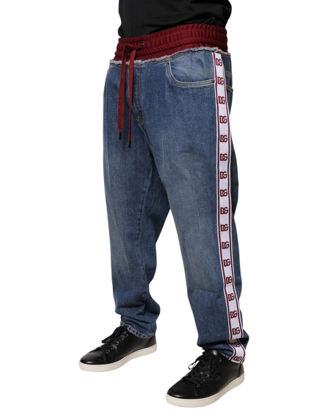 Dolce & Gabbana Blue Cotton Stretch Straight Denim Jeans - RIMODA