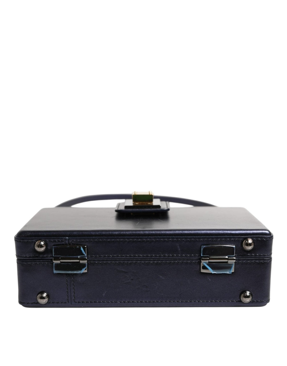 Dolce & Gabbana Blue DG BOX Lambskin Leather Crossbody Strap Bag - RIMODA