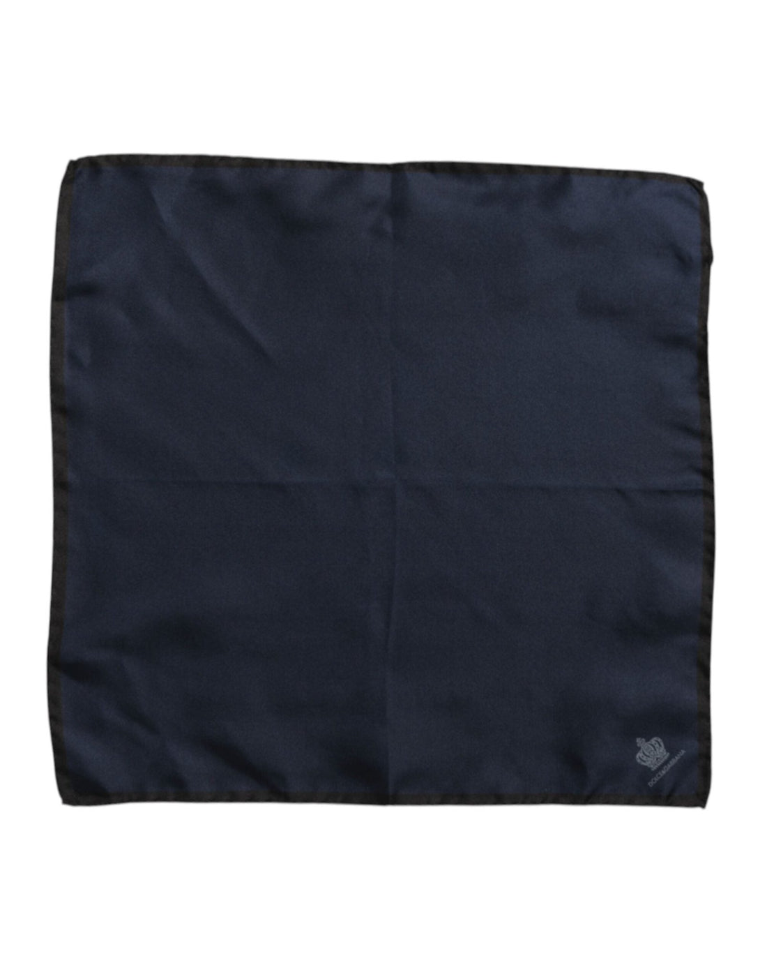 Dolce & Gabbana Blue DG Crown Silk Square Men Foulard Scarf - RIMODA