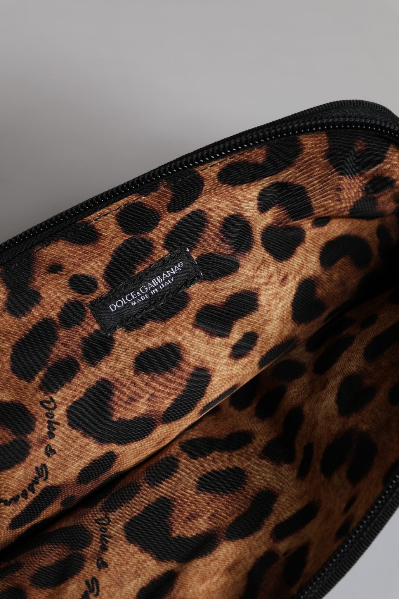 Dolce & Gabbana Blue DG Logo Print Clutch Zip Borse Pouch Bag - RIMODA