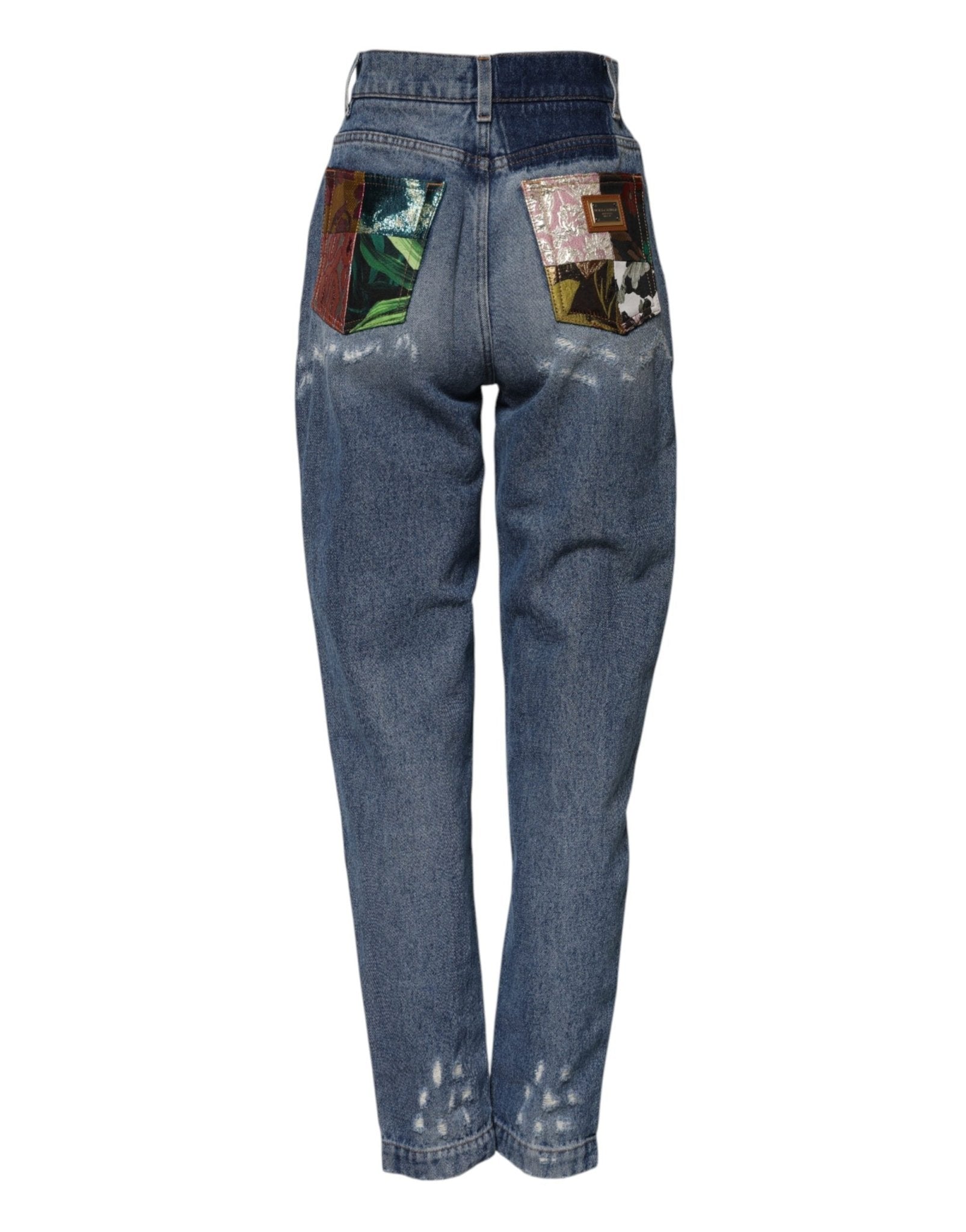 Dolce & Gabbana Blue Distressed Cotton AMBER Denim Jeans - RIMODA