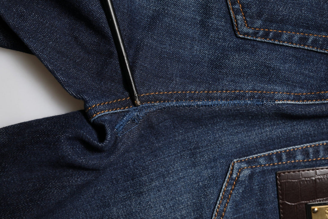 Dolce & Gabbana Blue GRACE High Waist Skinny Denim Jeans - RIMODA