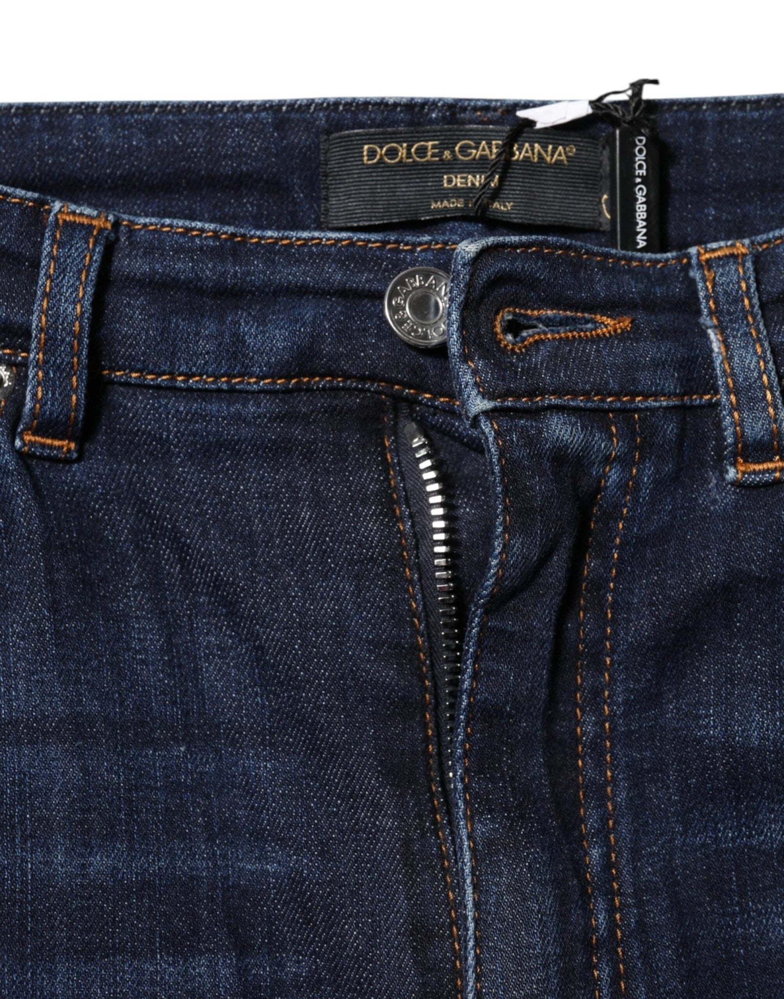 Dolce & Gabbana Blue GRACE High Waist Skinny Denim Jeans - RIMODA