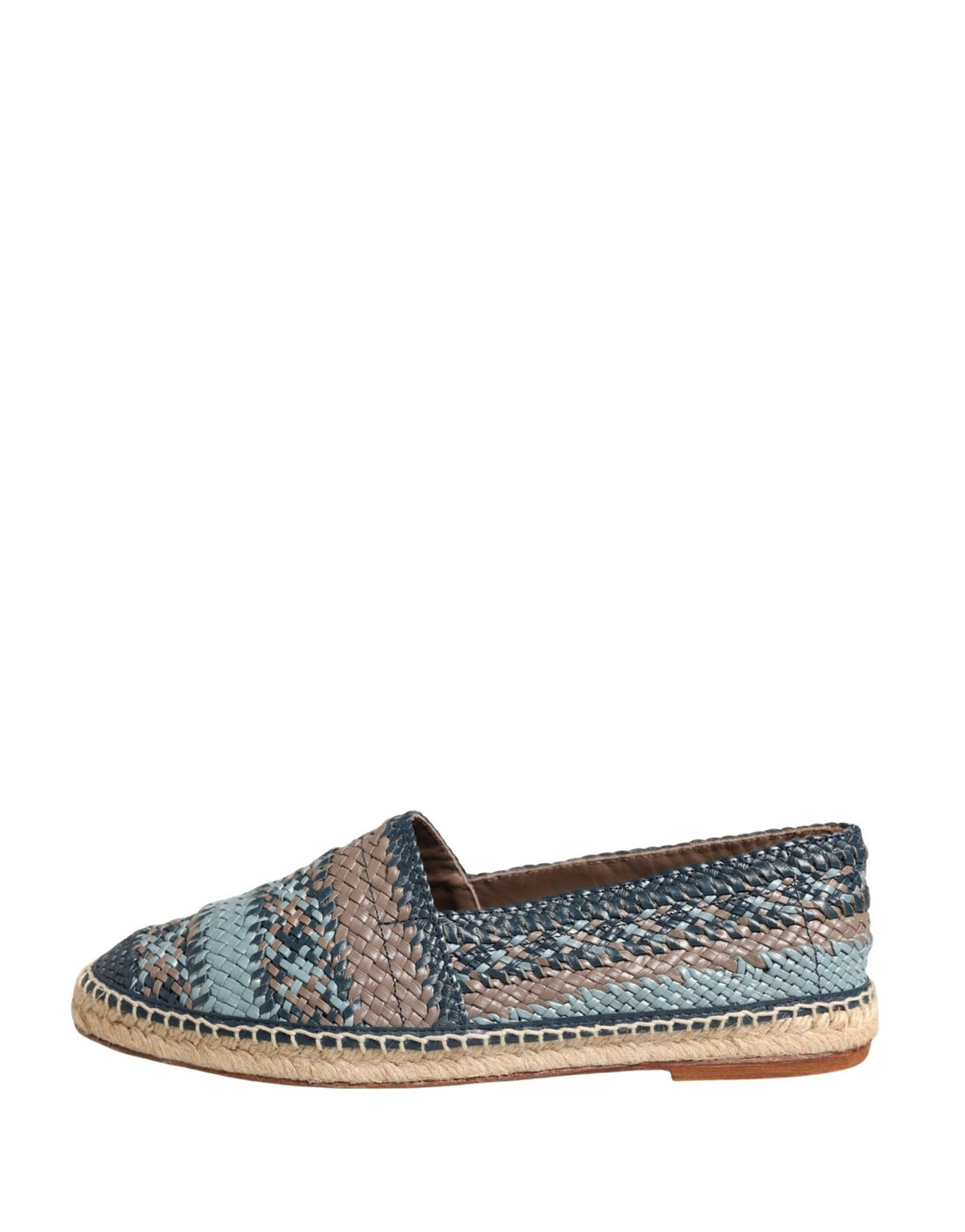 Dolce & Gabbana Blue Gray Slip On Buffalo Espadrille Shoes - RIMODA