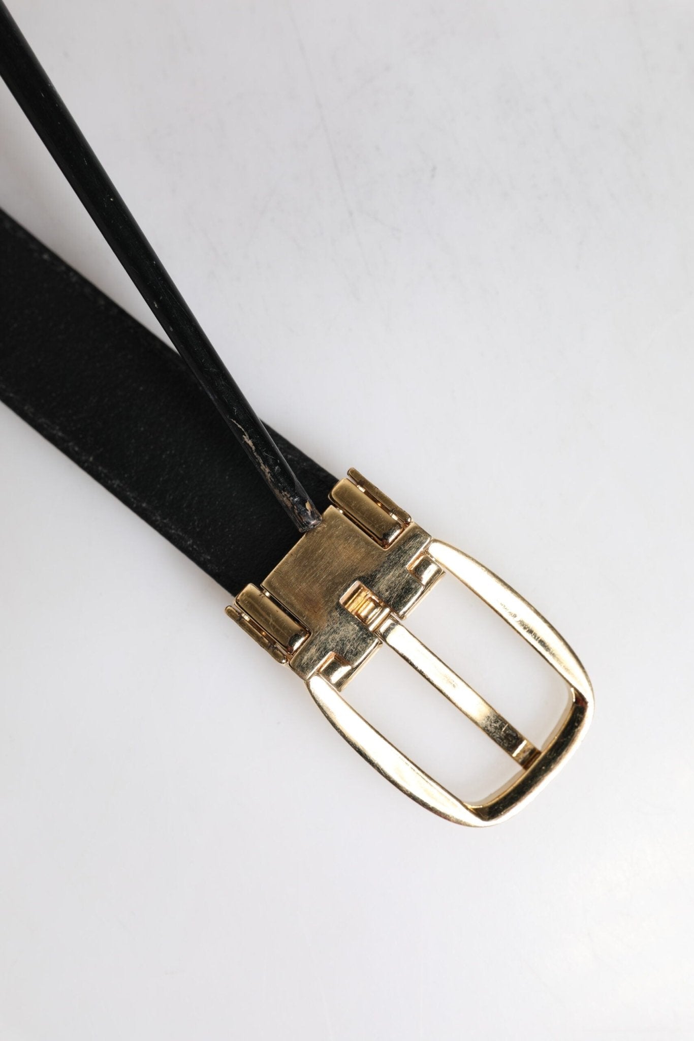 Dolce & Gabbana Blue Leather Metal Buckle Classic Belt - RIMODA