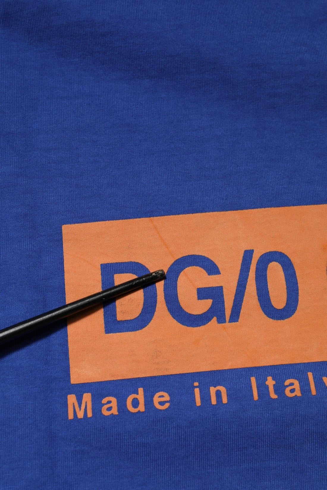 Dolce & Gabbana Blue Logo Graphic Cotton Crew Neck T-shirt - RIMODA