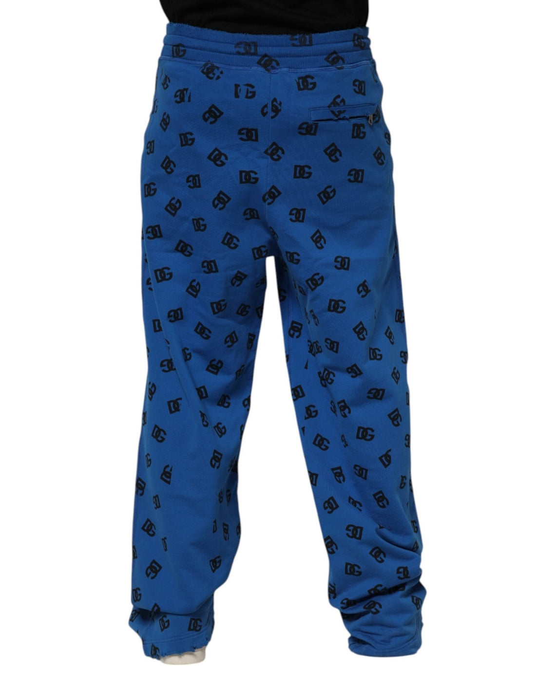Dolce & Gabbana Blue Logo Print Jogger Men Sweatpants Pants - RIMODA