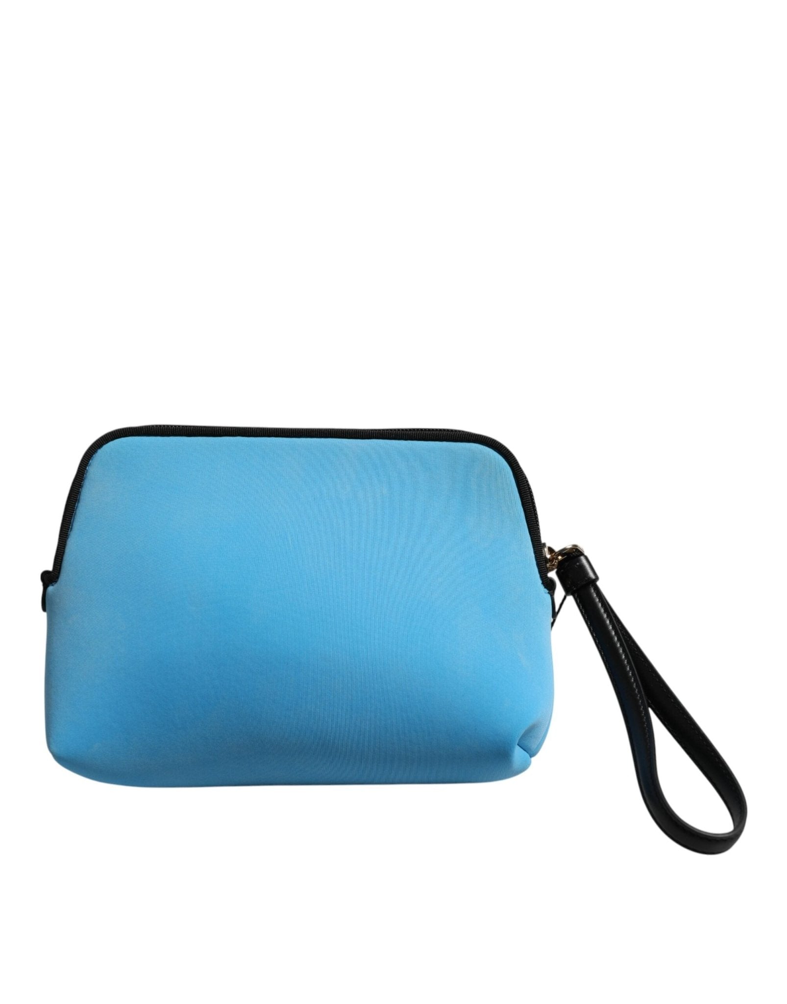 Dolce & Gabbana Blue Nylon DG Logo Print Clutch Zip Pouch Bag - RIMODA