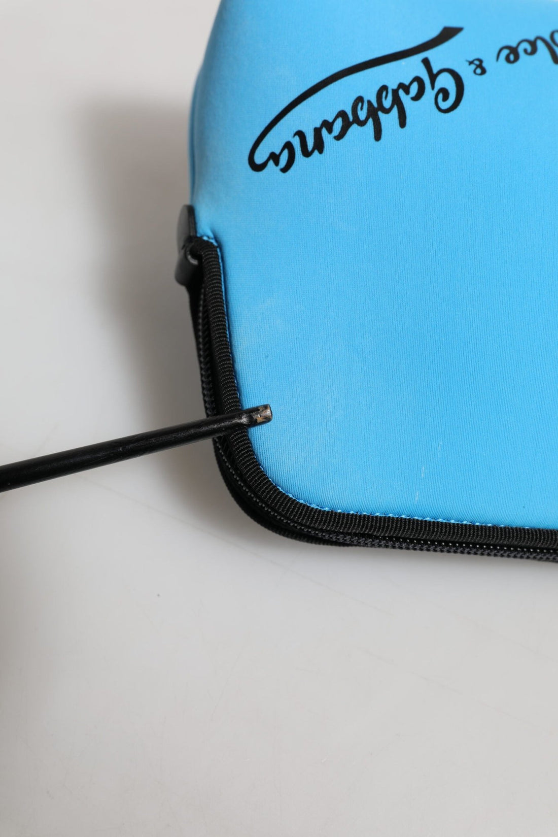 Dolce & Gabbana Blue Nylon DG Logo Print Clutch Zip Pouch Bag - RIMODA