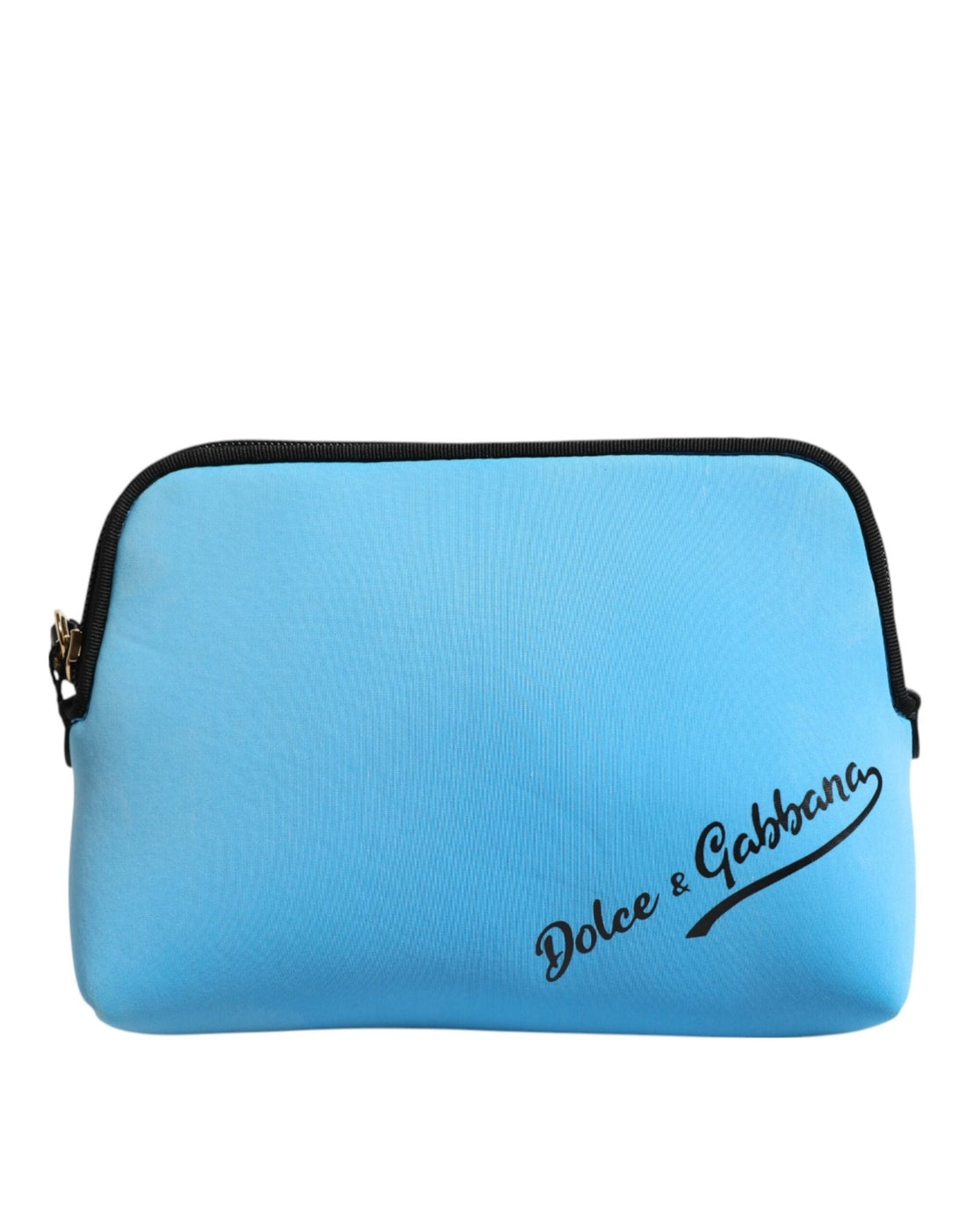 Dolce & Gabbana Blue Nylon DG Logo Print Clutch Zip Pouch Bag - RIMODA