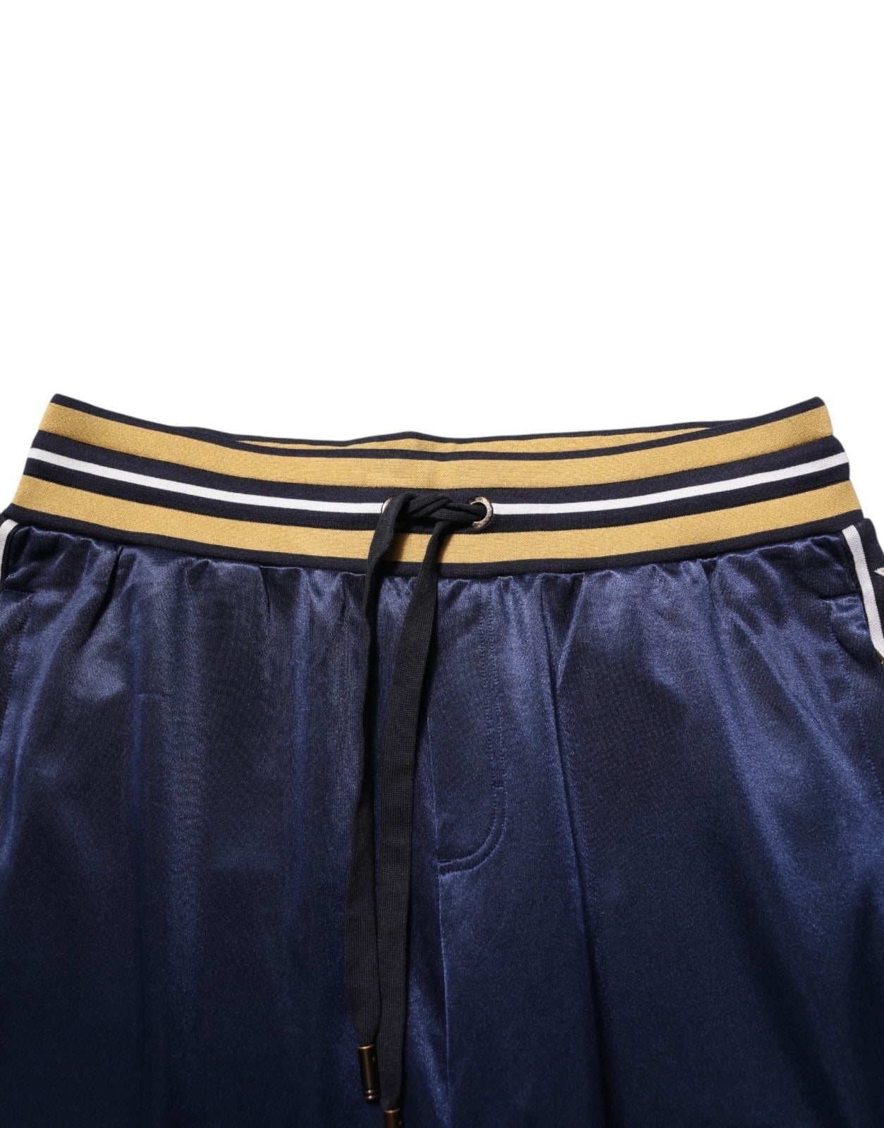 Dolce & Gabbana Blue Nylon Jogger Mid Waist Trouser Pants - RIMODA