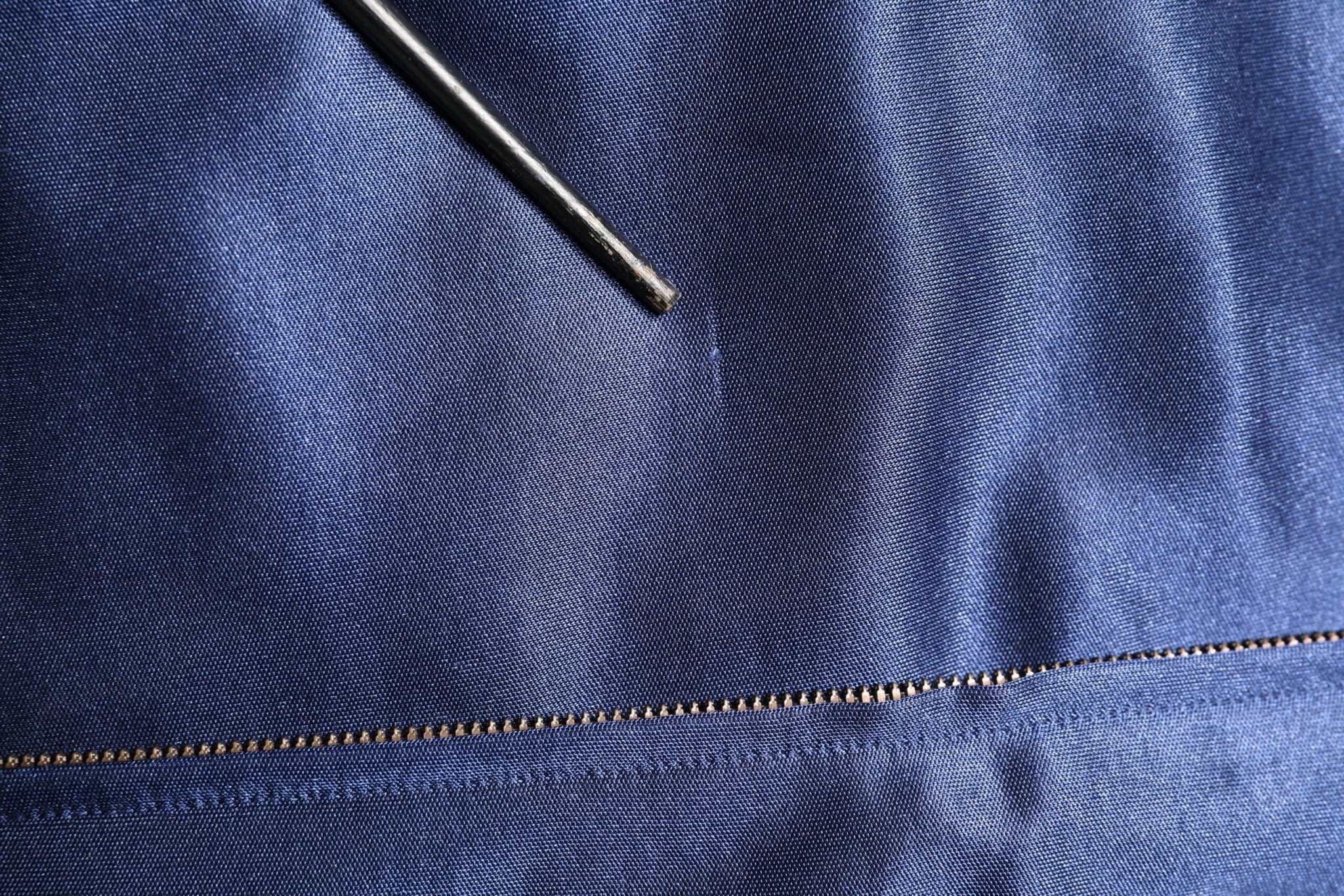 Dolce & Gabbana Blue Nylon Logo Patch Men Bomber Sweater - RIMODA