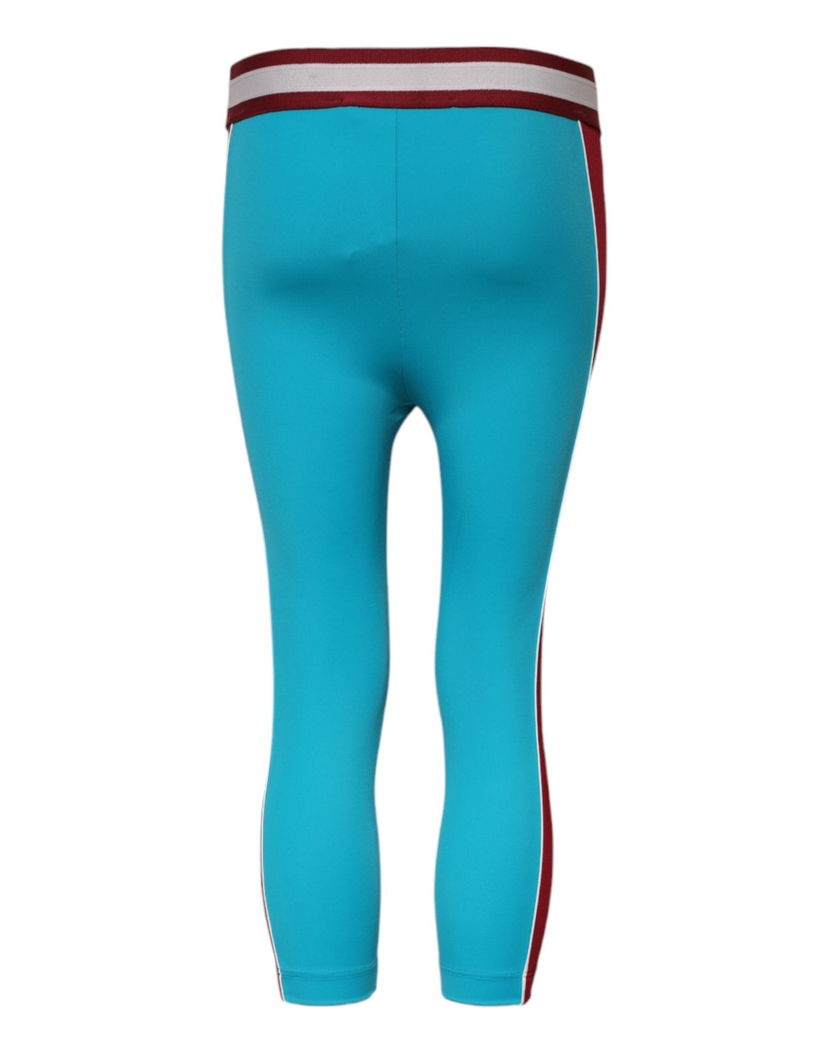 Dolce & Gabbana Blue Nylon Slim Fit Cropped Leggings Pants - RIMODA
