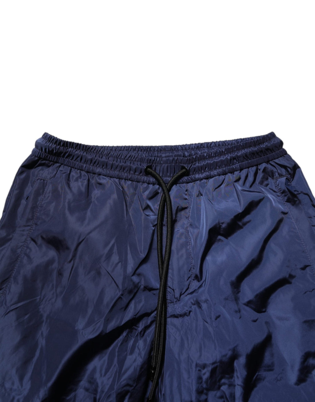 Dolce & Gabbana Blue Nylon Straight Jogger Sweatpants Pants - RIMODA