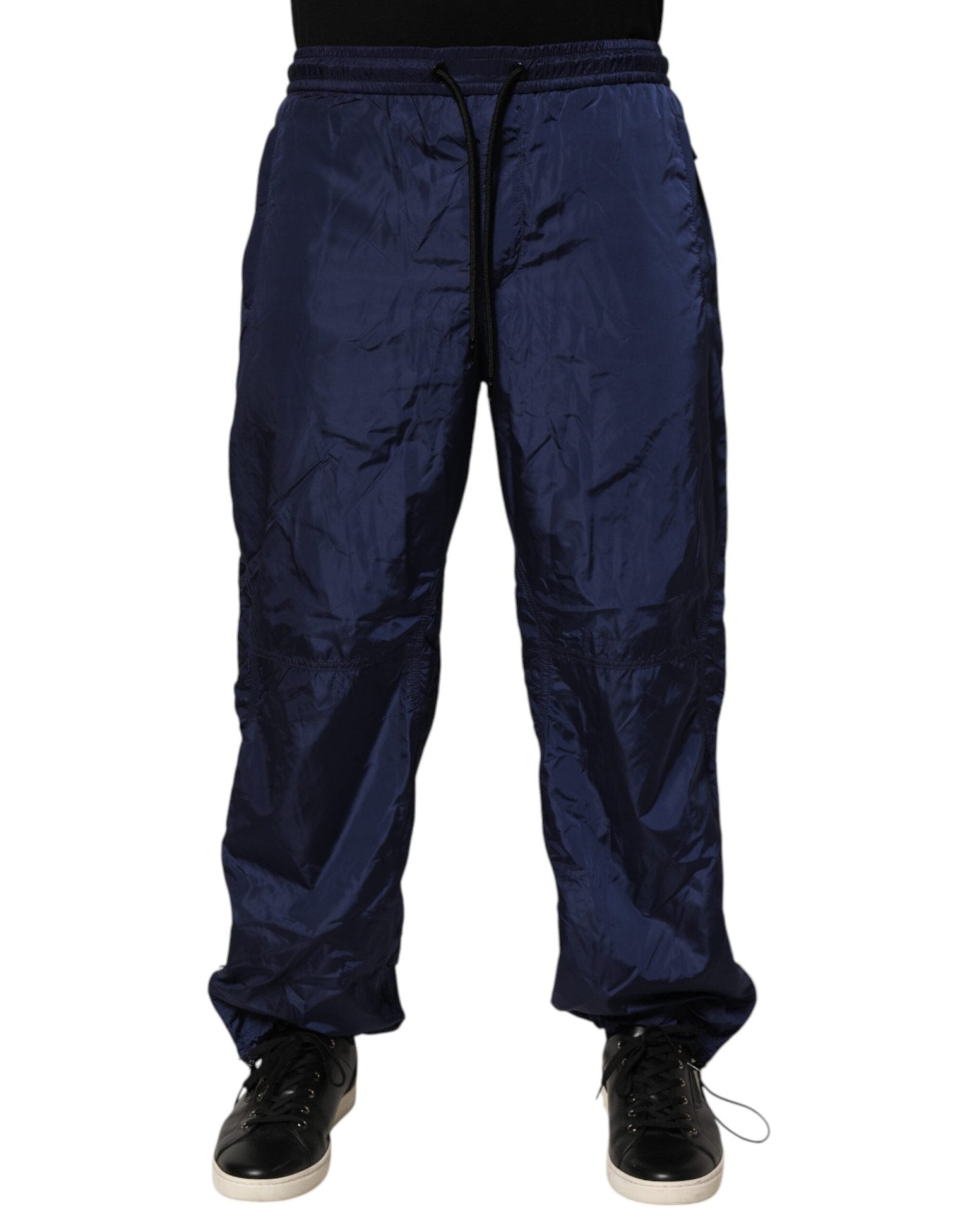 Dolce & Gabbana Blue Nylon Straight Jogger Sweatpants Pants - RIMODA