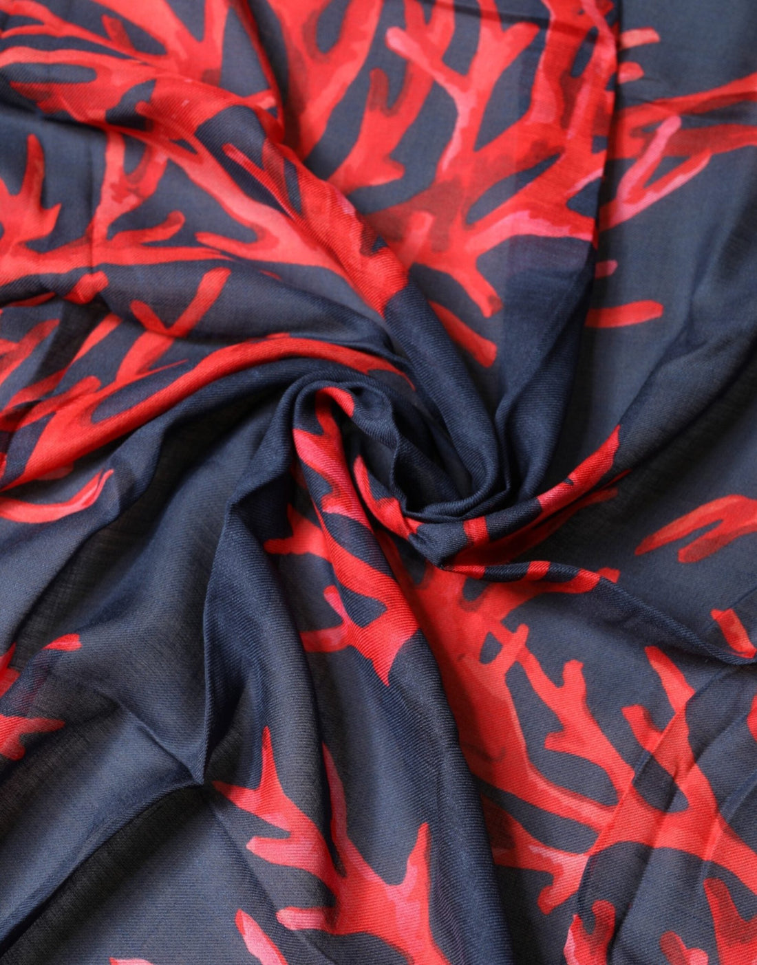 Dolce & Gabbana Blue Red Coral Print Square Foulard Men Scarf - RIMODA