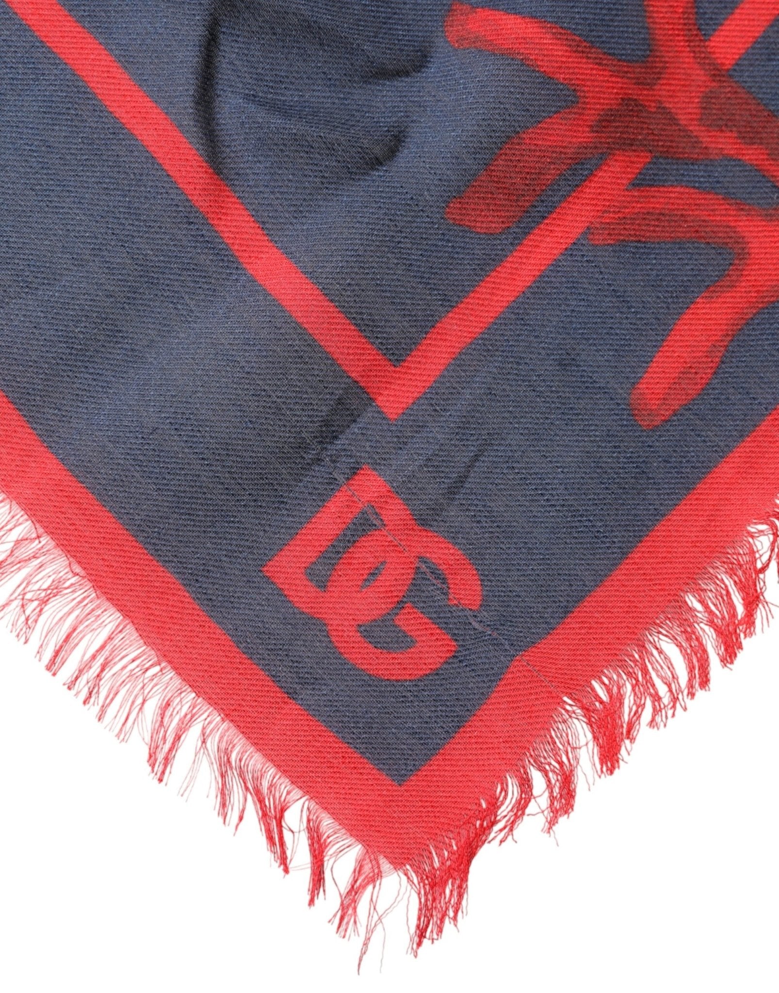 Dolce & Gabbana Blue Red Coral Print Square Foulard Men Scarf - RIMODA