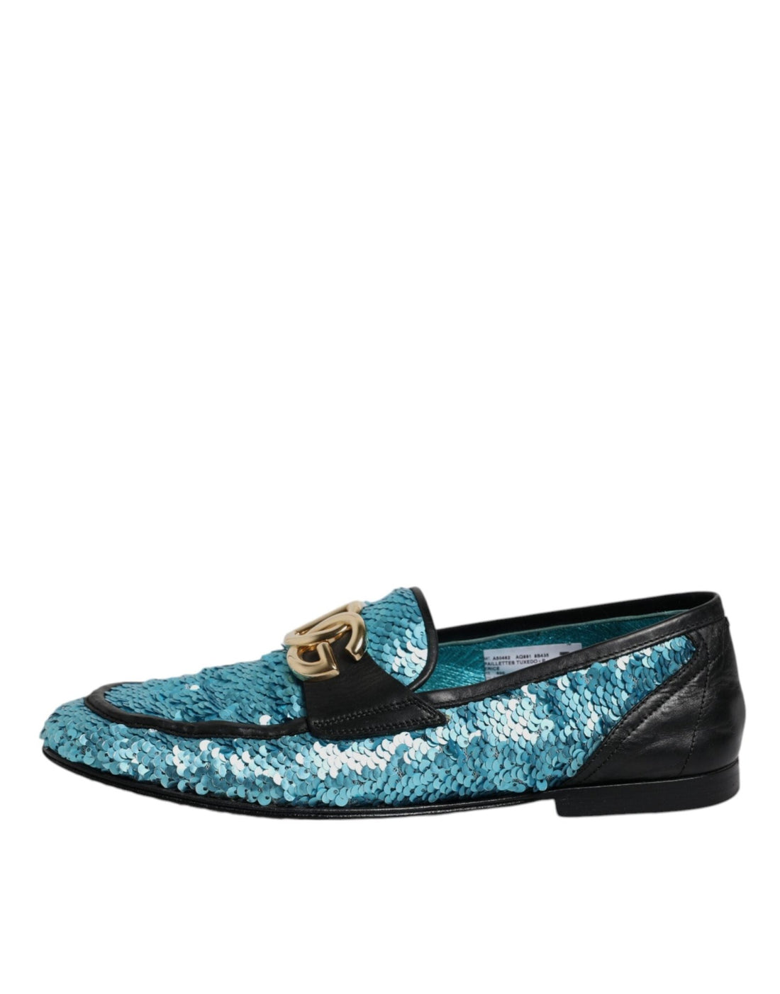 Dolce & Gabbana Blue Sequined Loafers Formal Dress Shoes - RIMODA