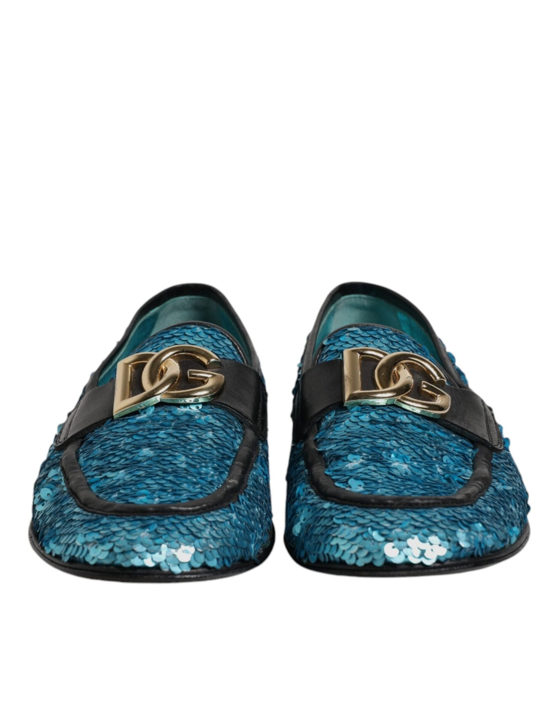 Dolce & Gabbana Blue Sequined Loafers Formal Dress Shoes - RIMODA