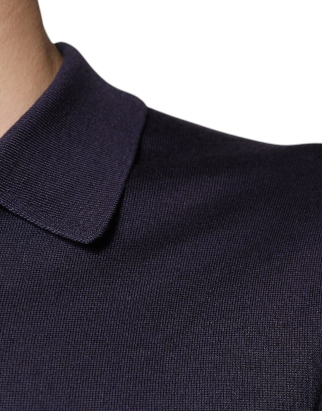 Dolce & Gabbana Blue Silk Collared Short Sleeves Polo T-shirt - RIMODA