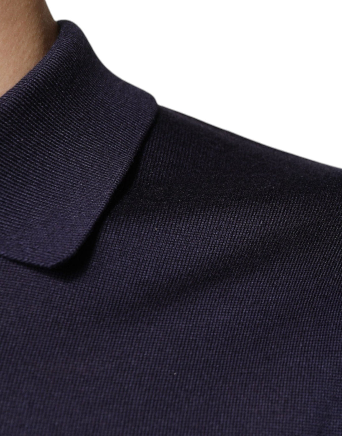 Dolce & Gabbana Blue Silk Collared Short Sleeves Polo T-shirt - RIMODA
