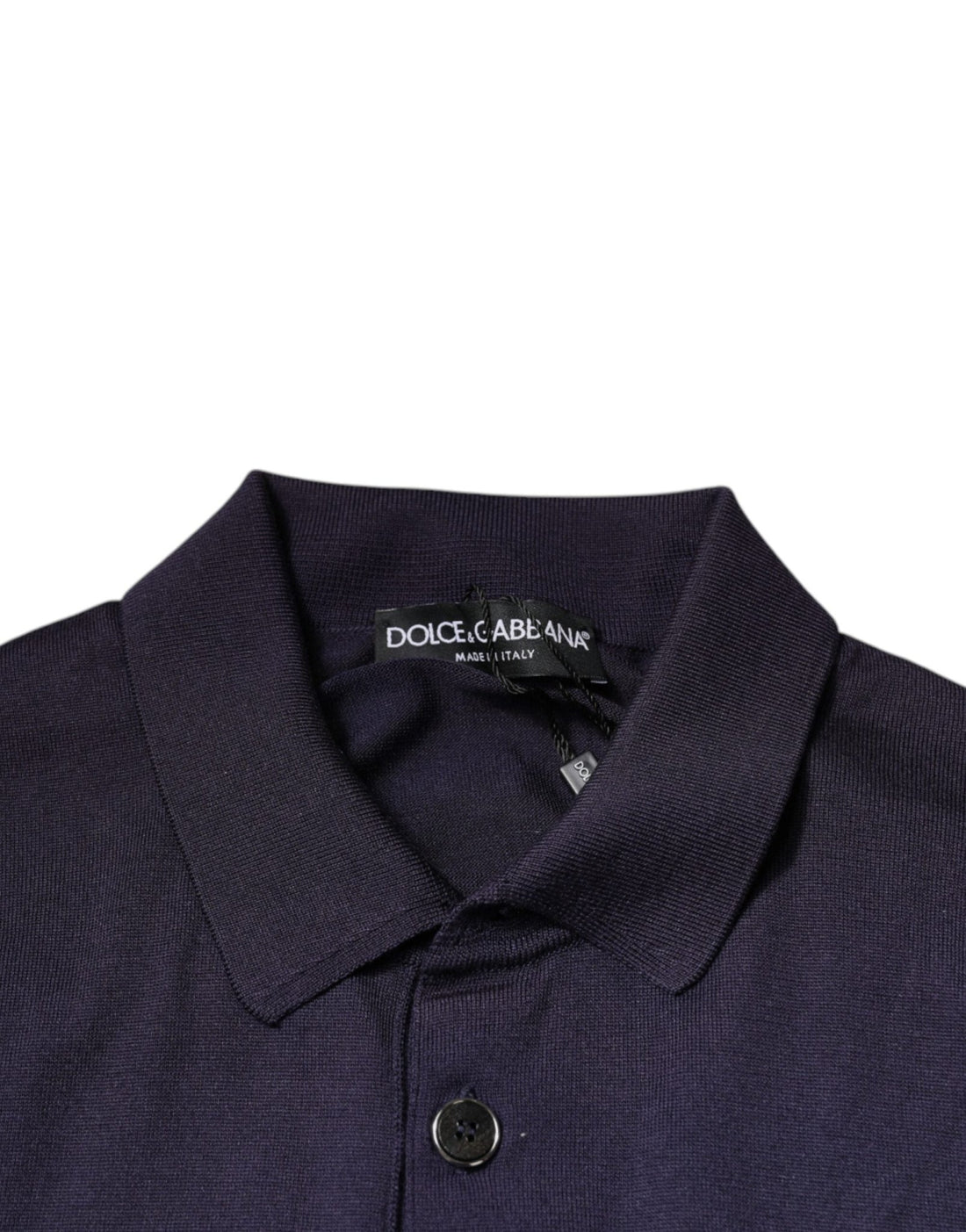 Dolce & Gabbana Blue Silk Collared Short Sleeves Polo T-shirt - RIMODA
