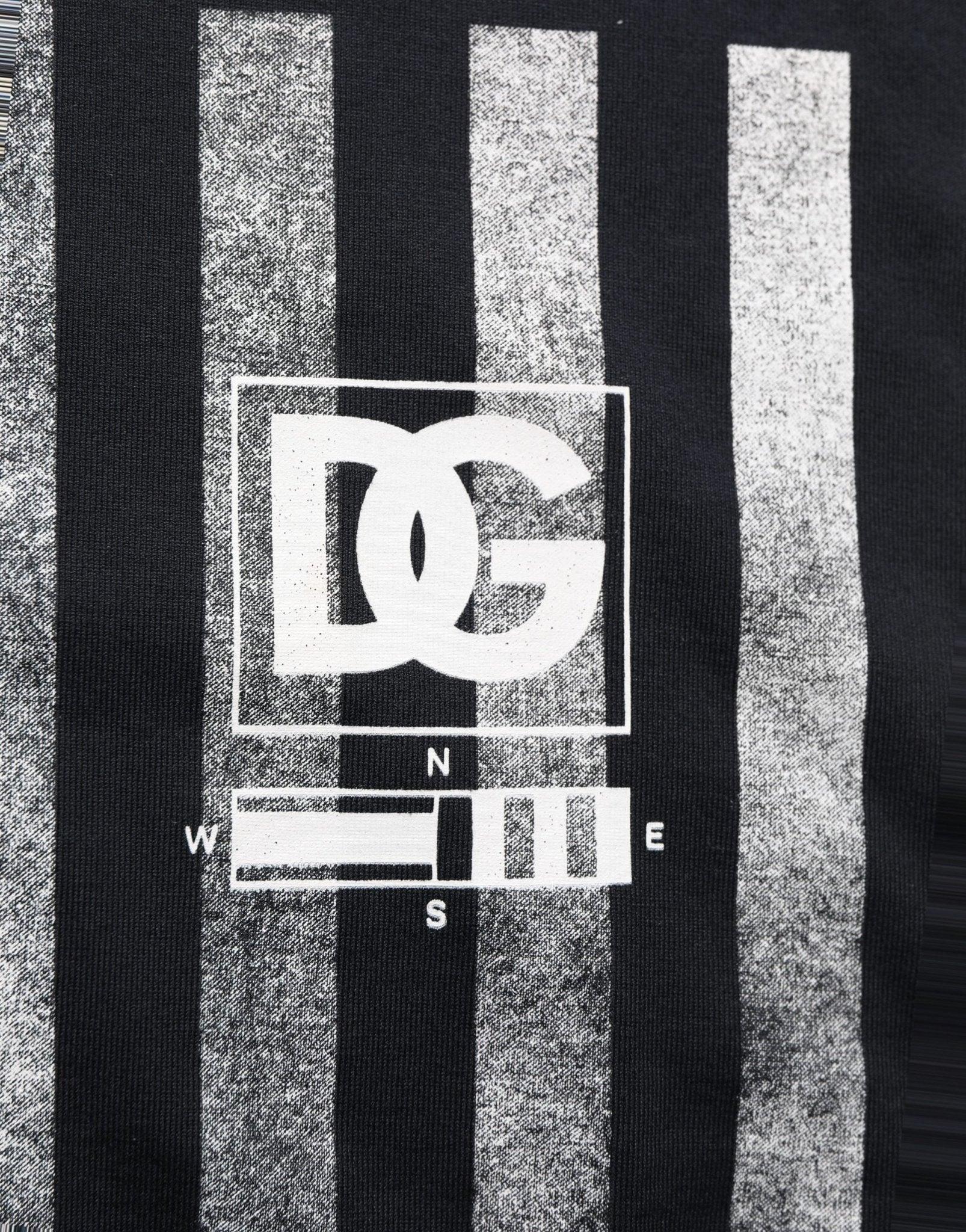 Dolce & Gabbana Blue Striped Print Cotton Crew Neck T-shirt - RIMODA